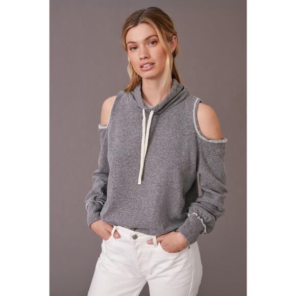 Anthropologie T.La Open-Shoulder Sweatshirt - XL - New - Picture 4 of 5